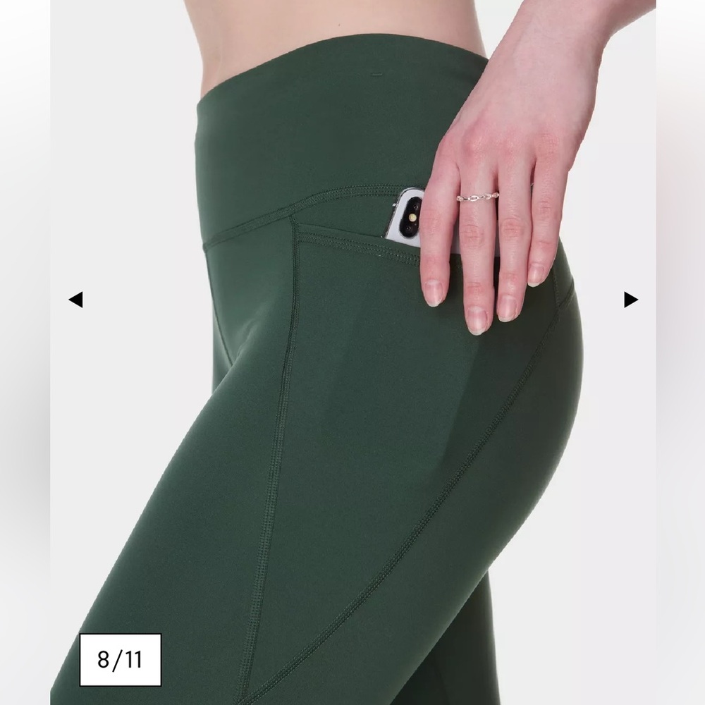 Sweaty Betty Power Full Length Leggings XS Trek Green